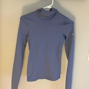 Alosoft Ribbed Frontrunner Long Sleeve - infinity blue - XS